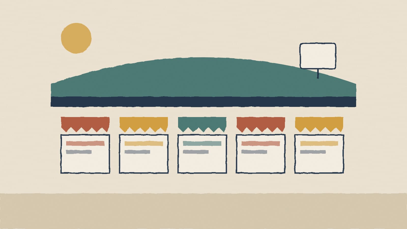 School fair booths - illustration, Jake Team LLC