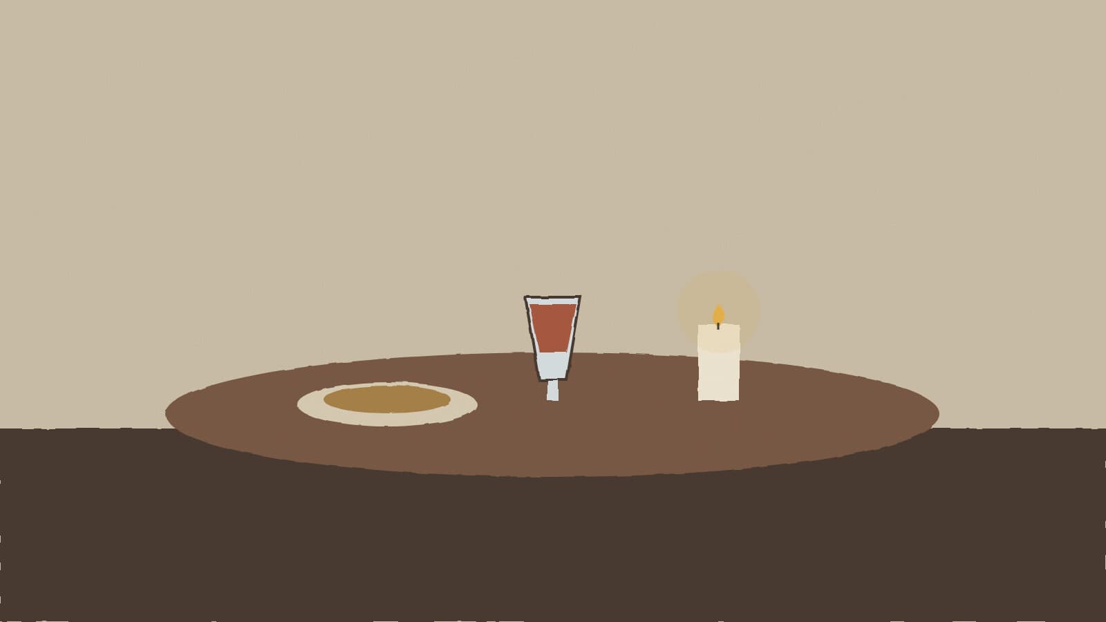Candle on restaurant table - illustration, Jake Team LLC