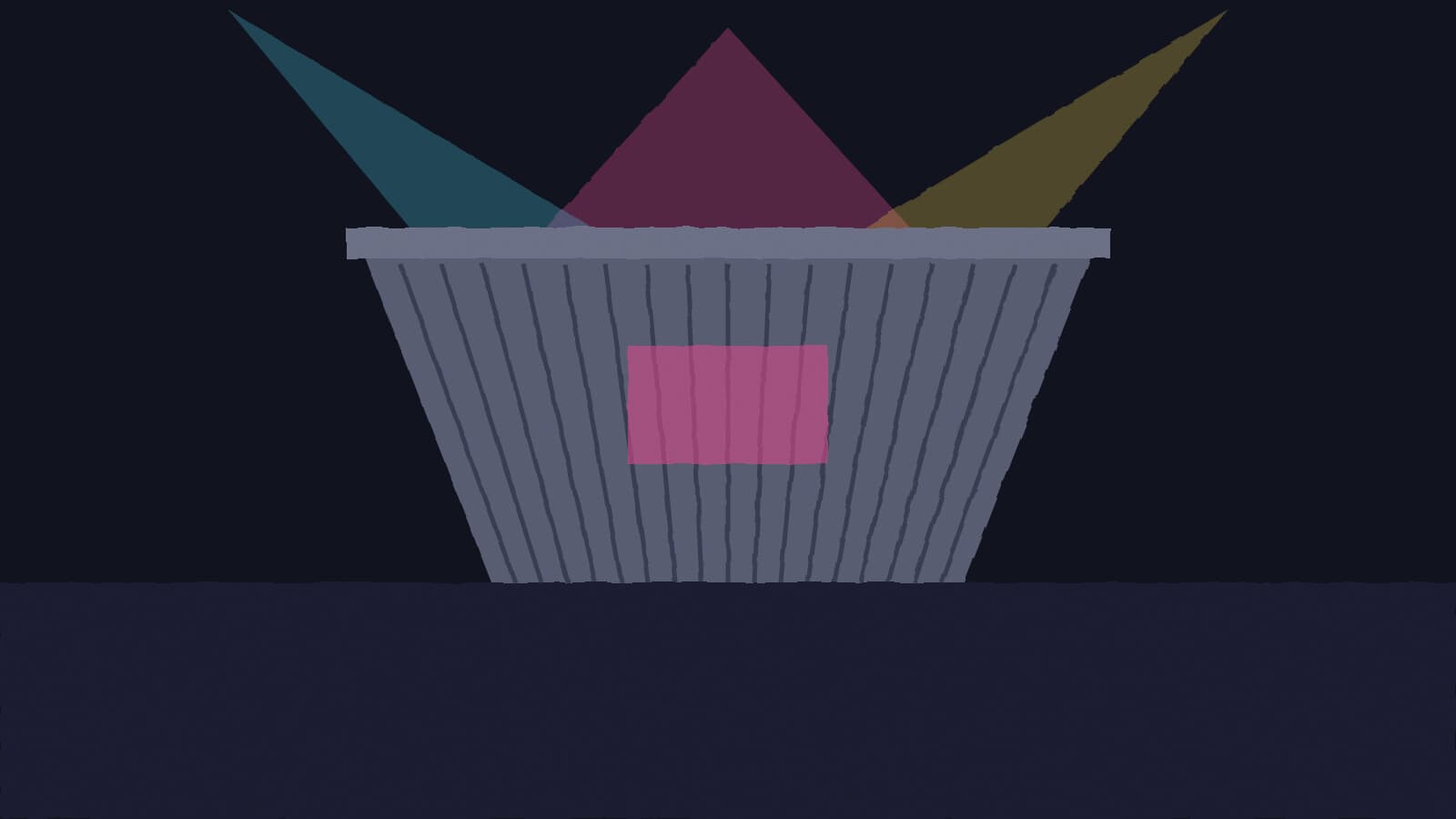 Light art on City Hall - illustration, Jake Team LLC