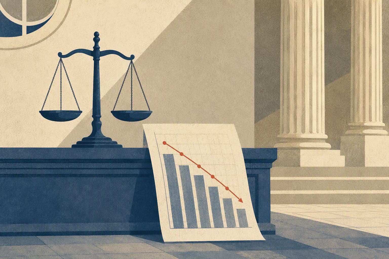 Crime Trends Decline - illustration, Jake Team LLC