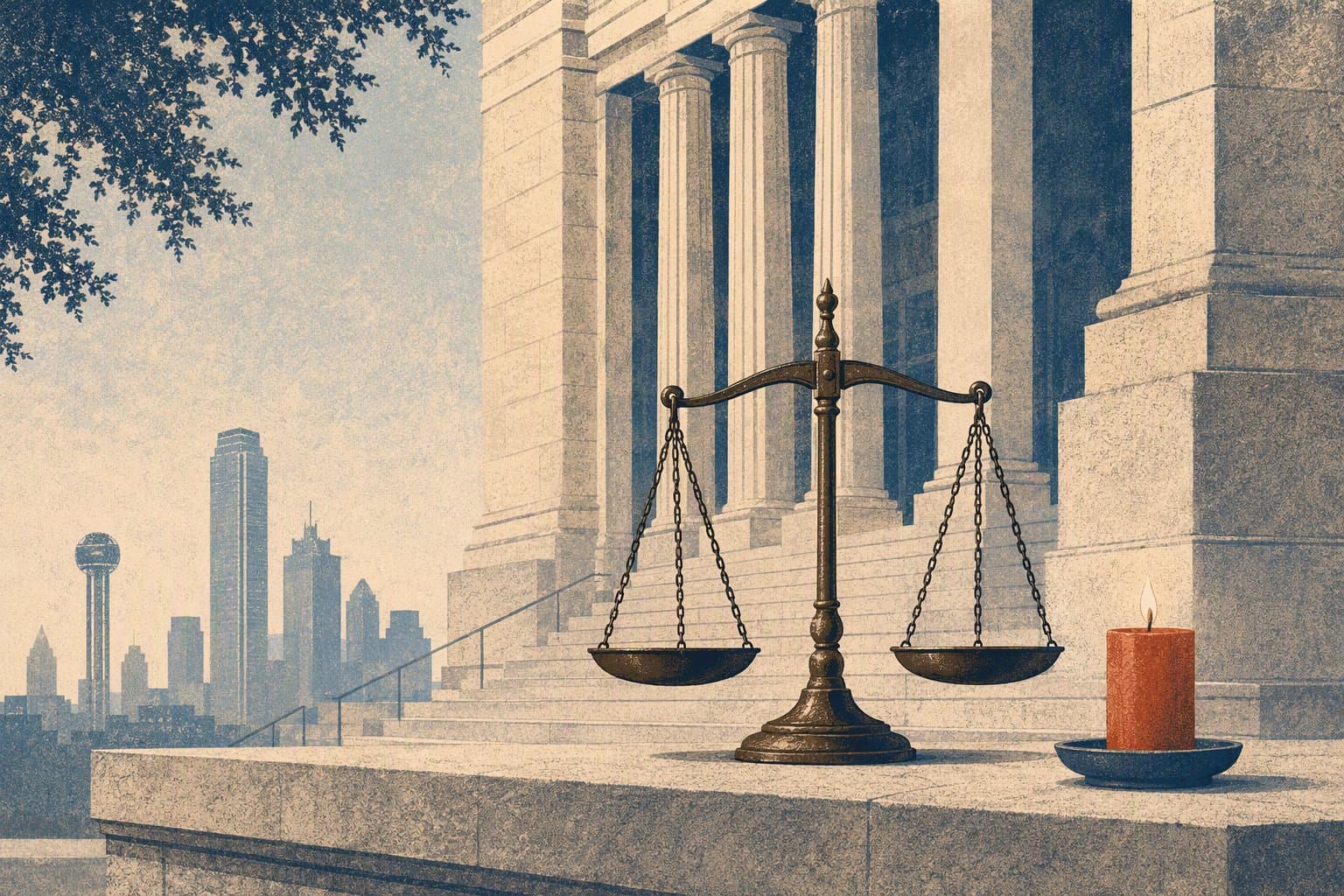 Justice and mourning - illustration, Jake Team LLC
