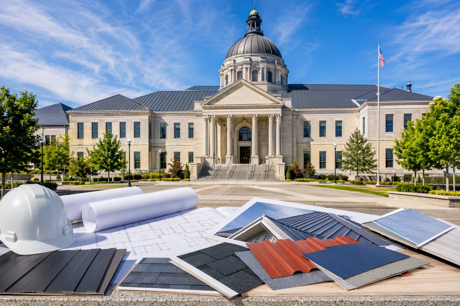 Civic Roof Renewal - illustration, Jake Team LLC