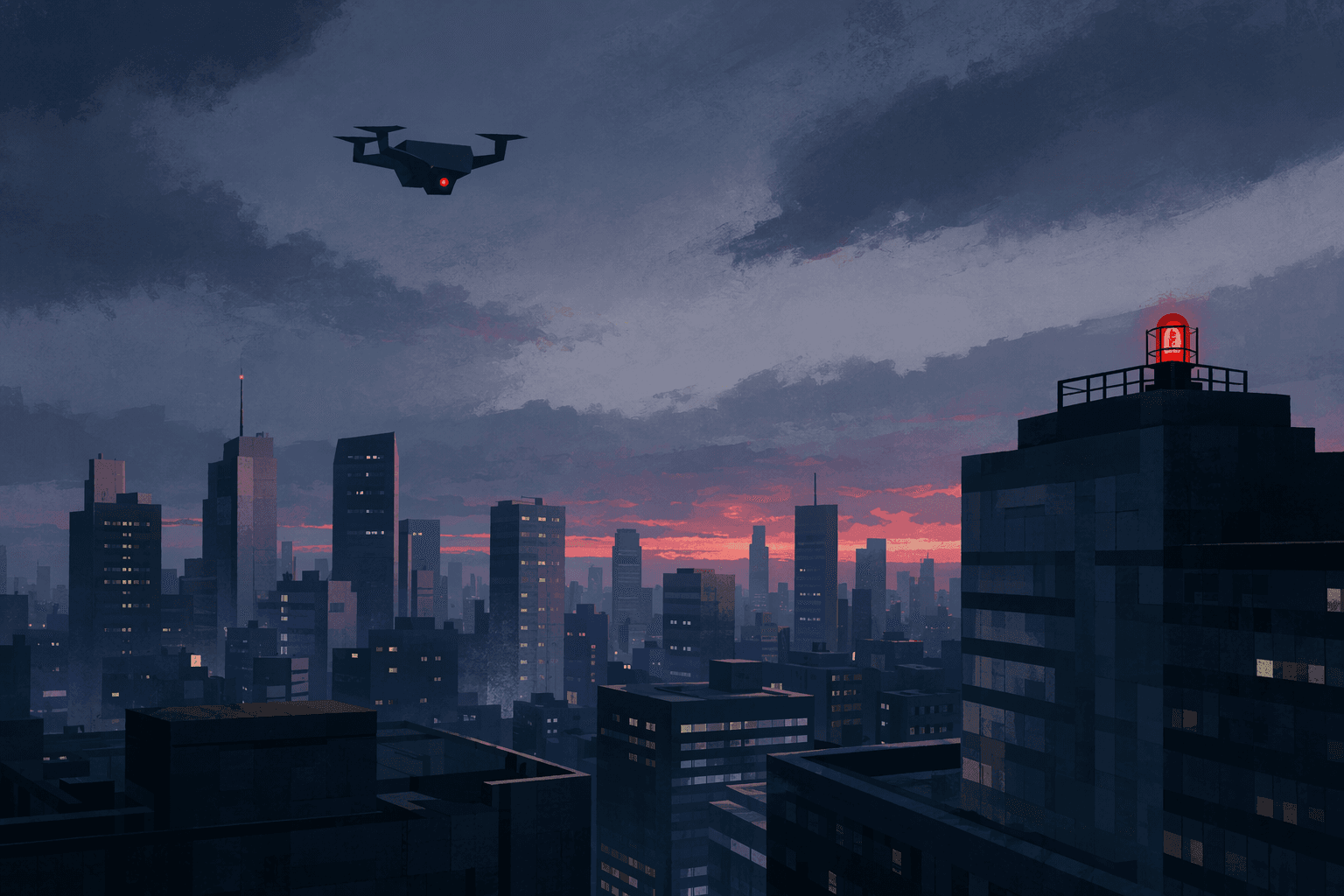 Drone flight restriction - illustration, Jake Team LLC