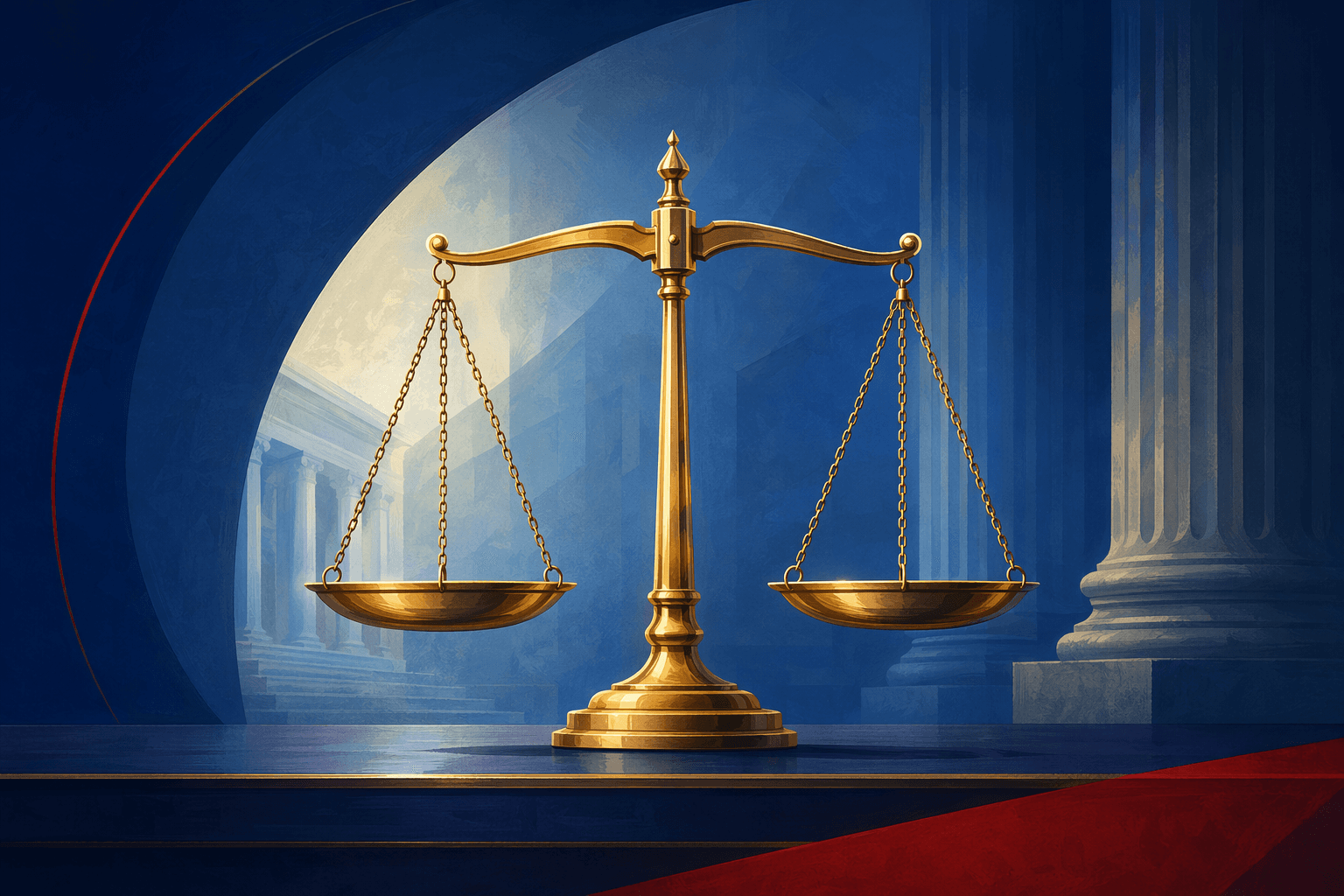 Justice scales - illustration, Jake Team LLC