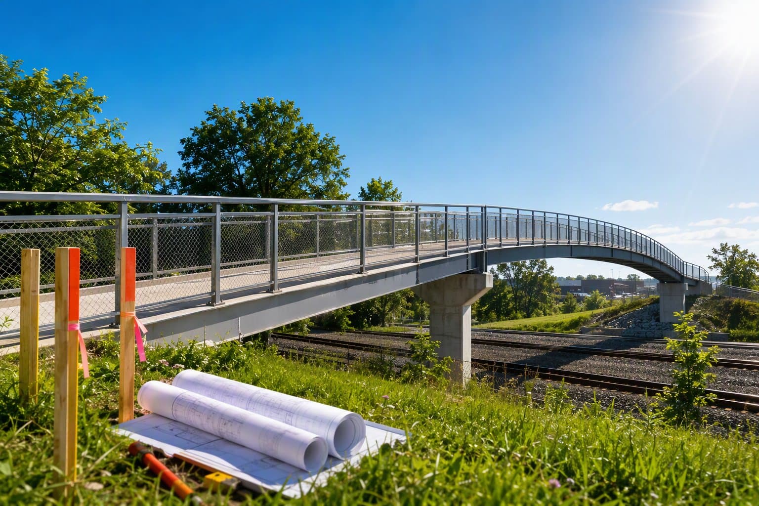 Joppa pedestrian bridge - illustration, Jake Team LLC