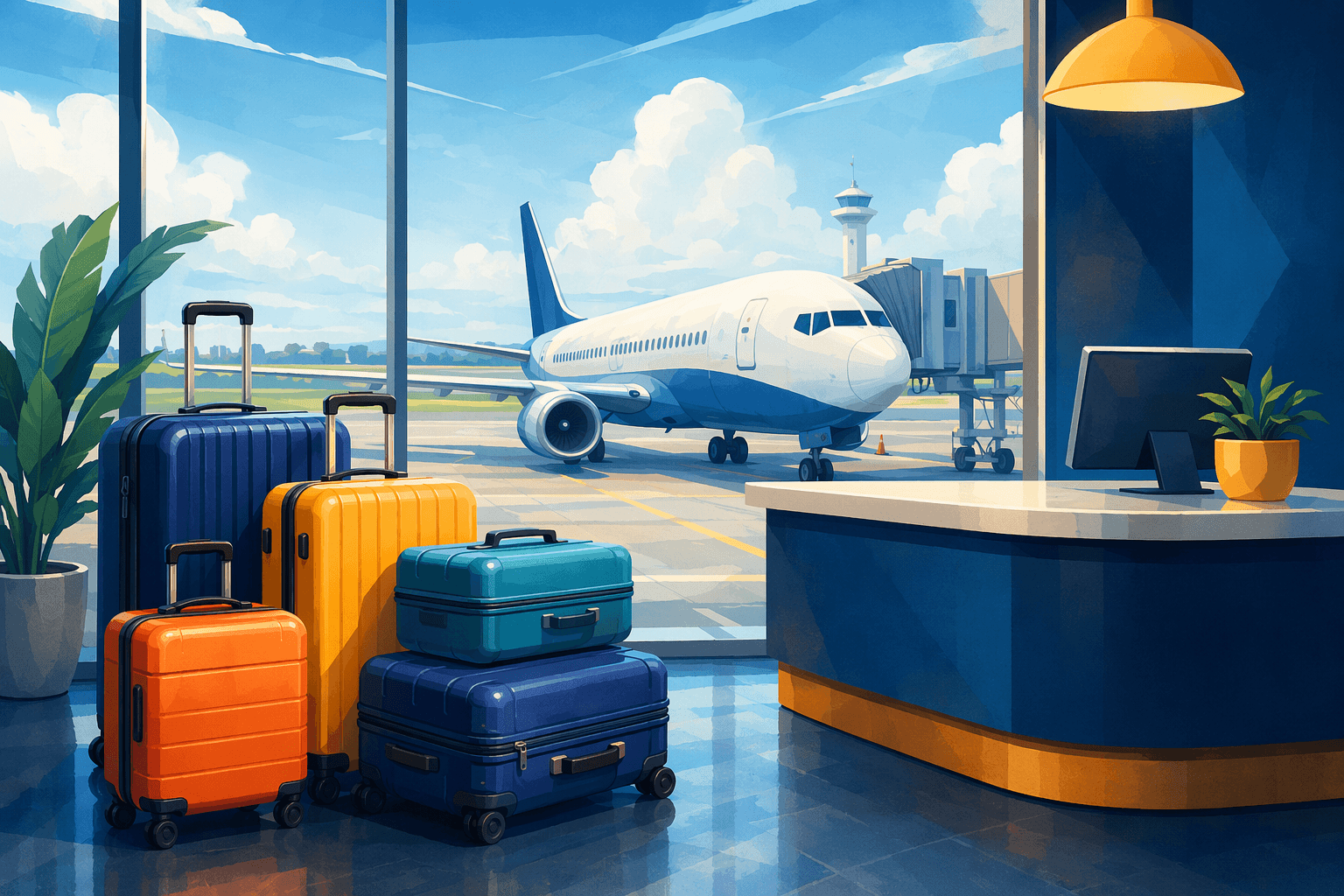 Baggage fees - illustration, Jake Team LLC
