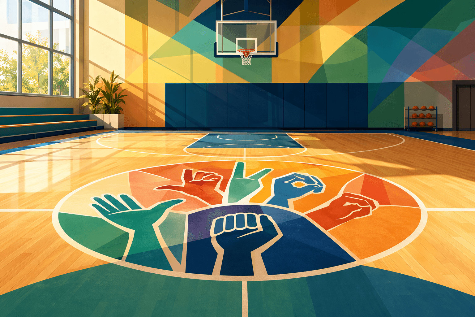 Inclusion, ASL, Sports - illustration, Jake Team LLC