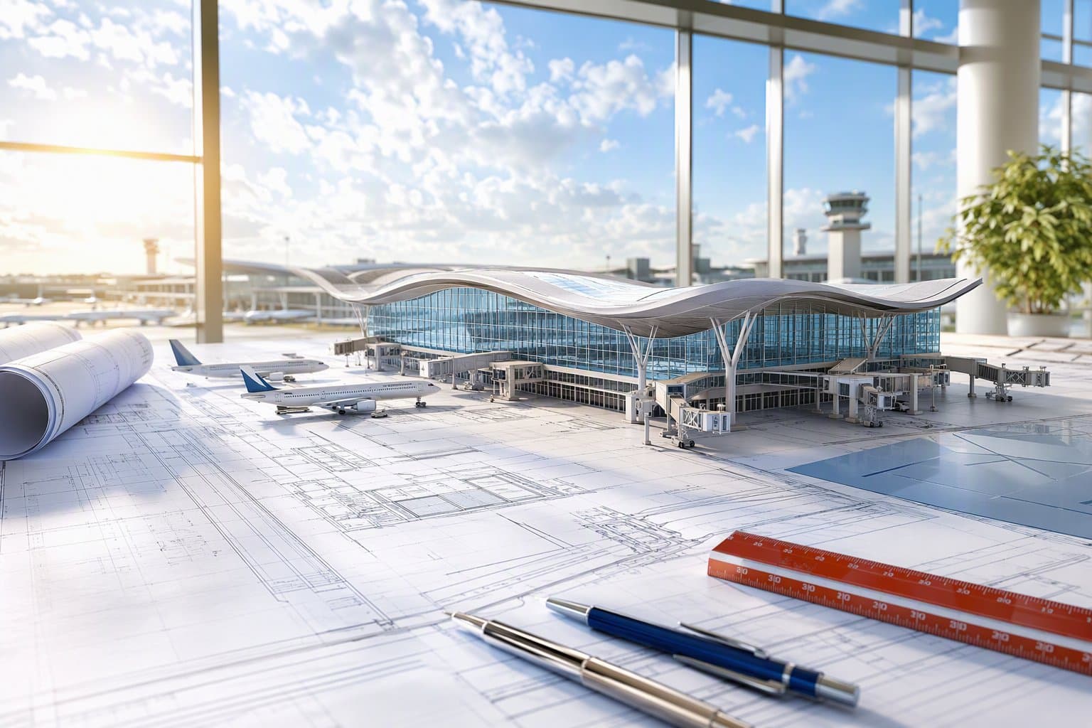 Airport Expansion Plan - illustration, Jake Team LLC