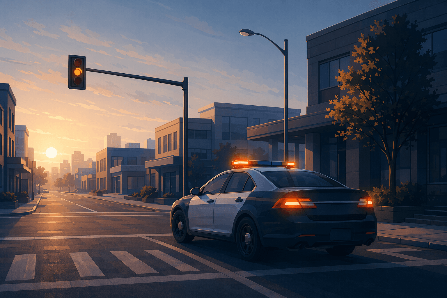 Traffic accident aftermath - illustration, Jake Team LLC
