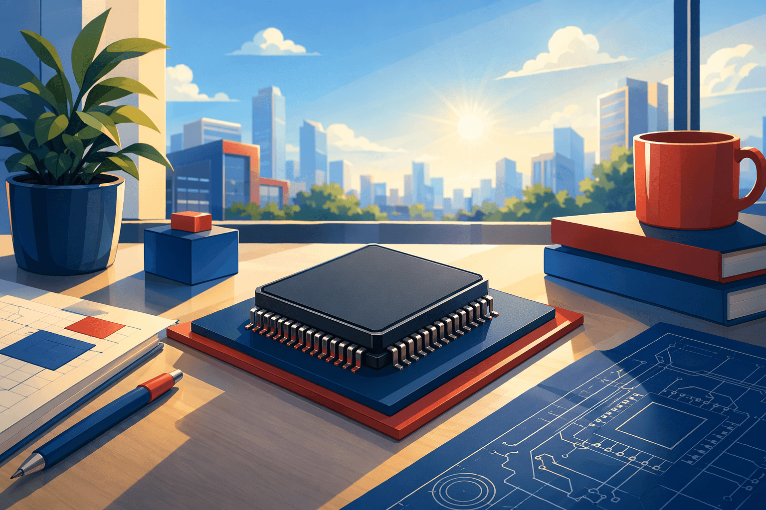 Microchip Innovation - illustration, Jake Team LLC