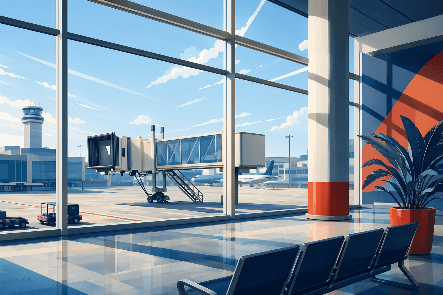 Airline Connectivity - illustration, Jake Team LLC