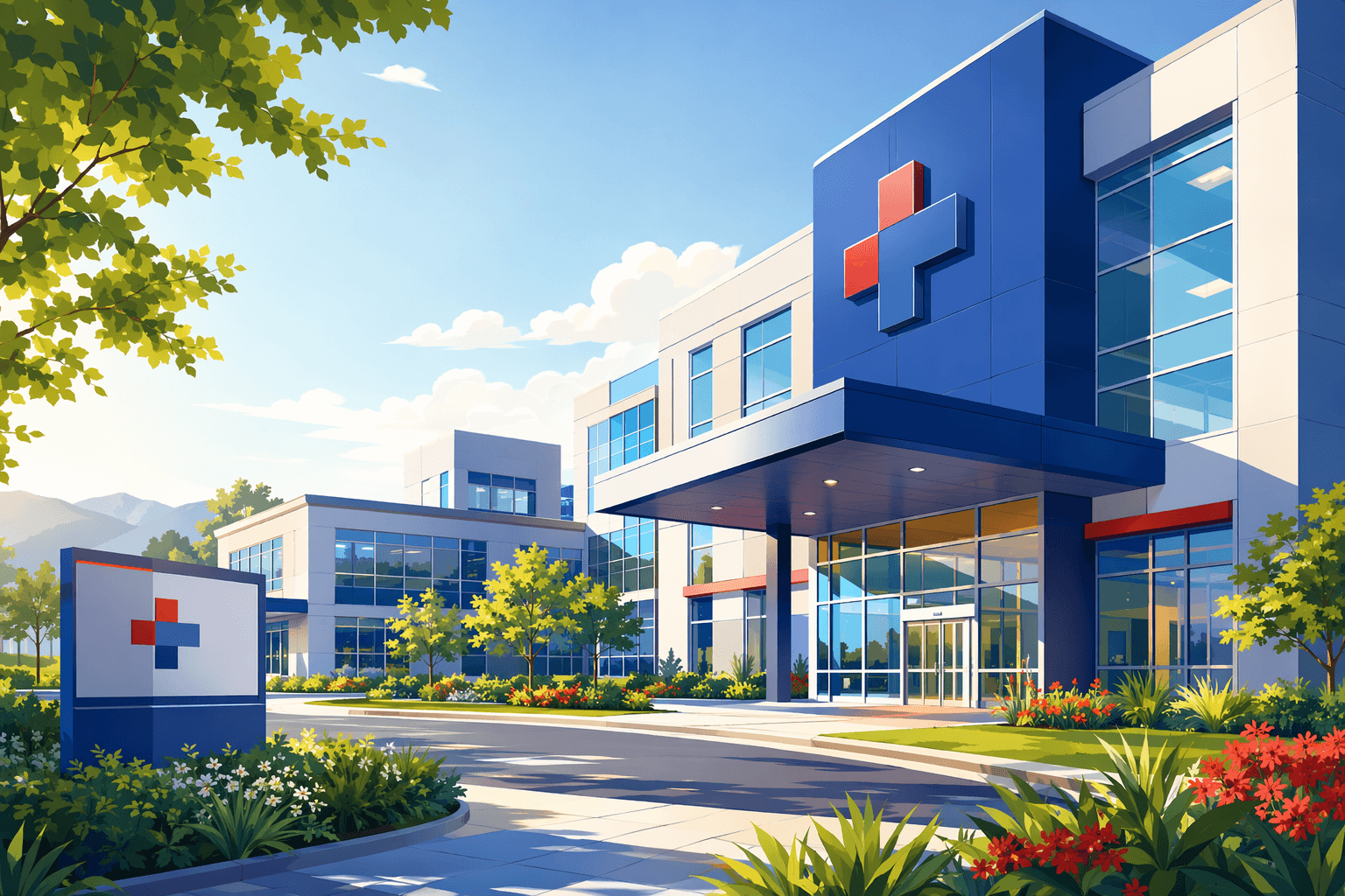 New Health Center Opening - illustration, Jake Team LLC