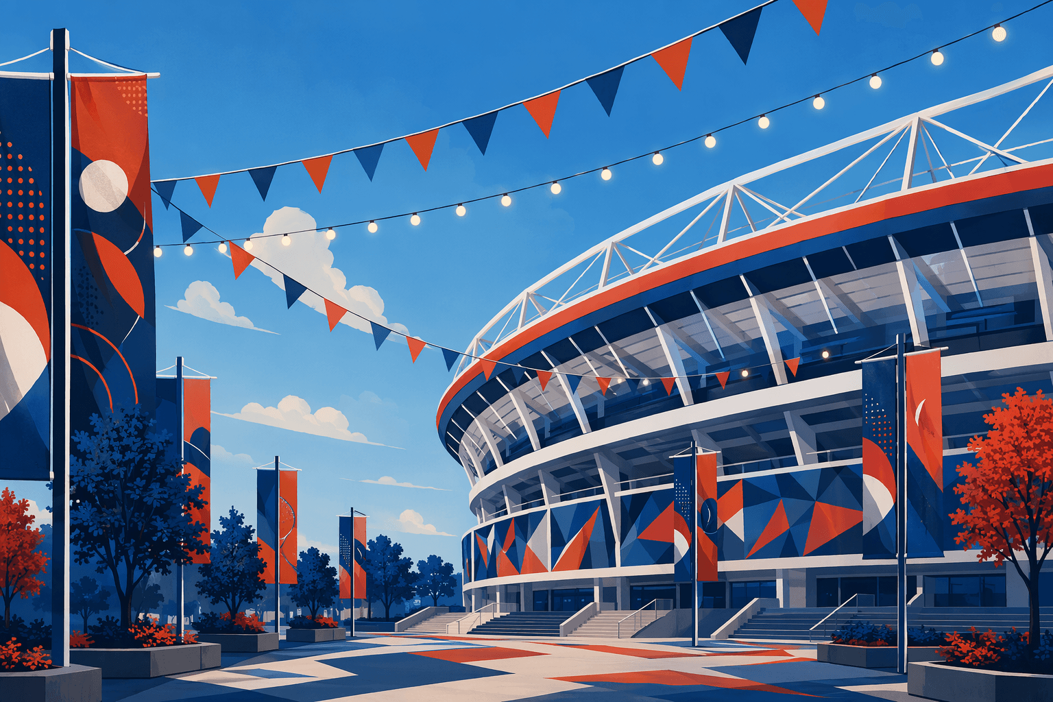 Stadium Celebration - illustration, Jake Team LLC