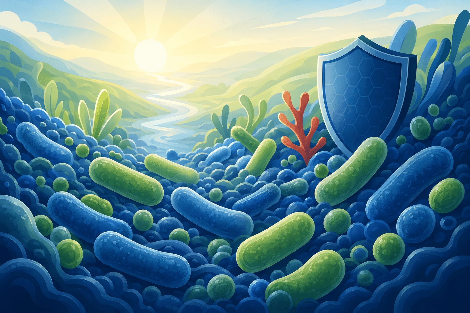 Gut Microbiome Health - illustration, Jake Team LLC