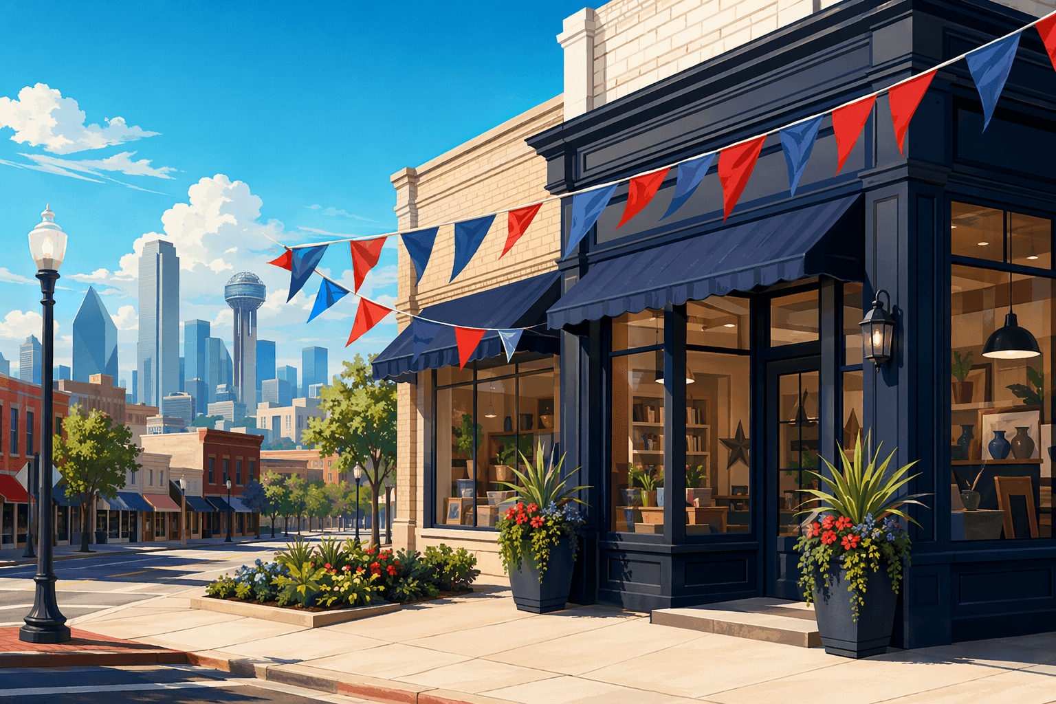 Dallas Rodeo Bar Opening - illustration, Jake Team LLC