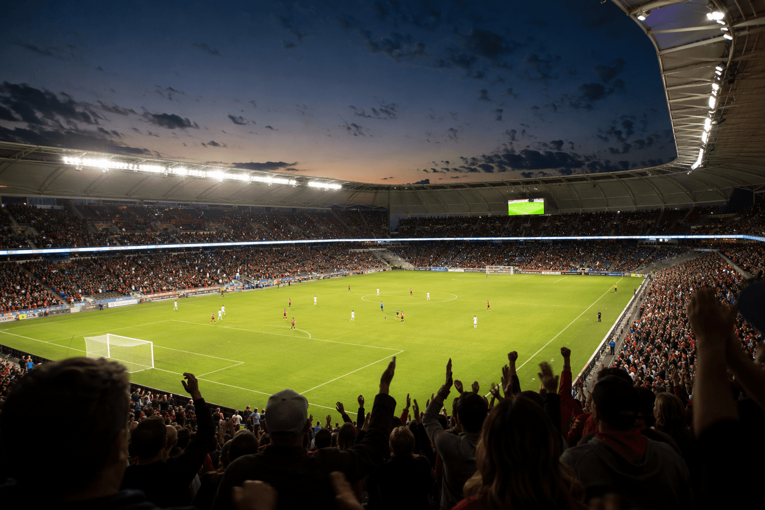 Soccer stadium atmosphere - illustration, Jake Team LLC