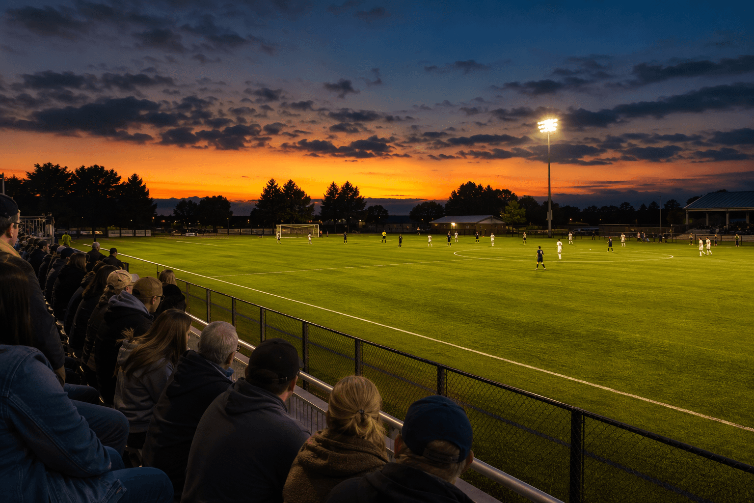 soccer match atmosphere - illustration, Jake Team LLC
