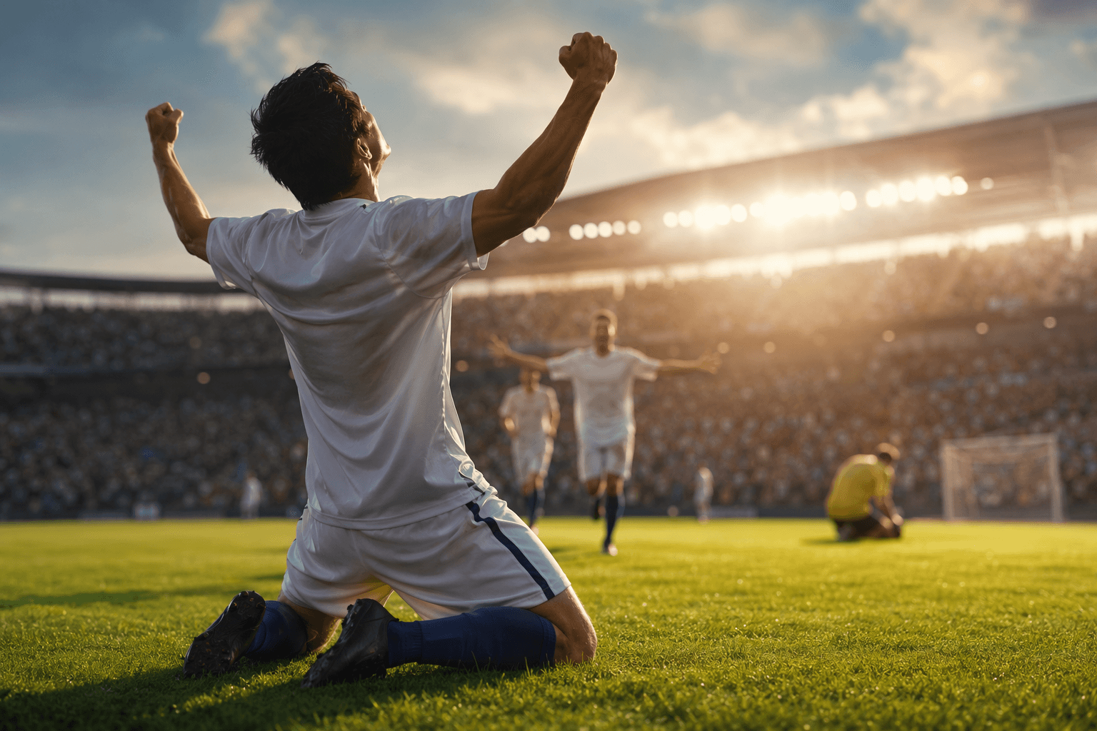 Soccer Victory Celebration - illustration, Jake Team LLC