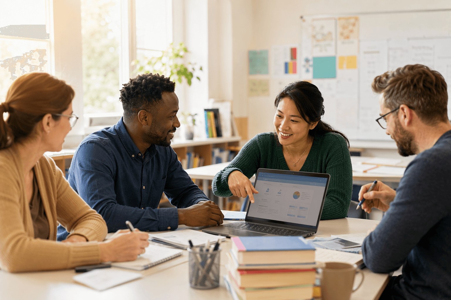 educators embracing AI - illustration, Jake Team LLC