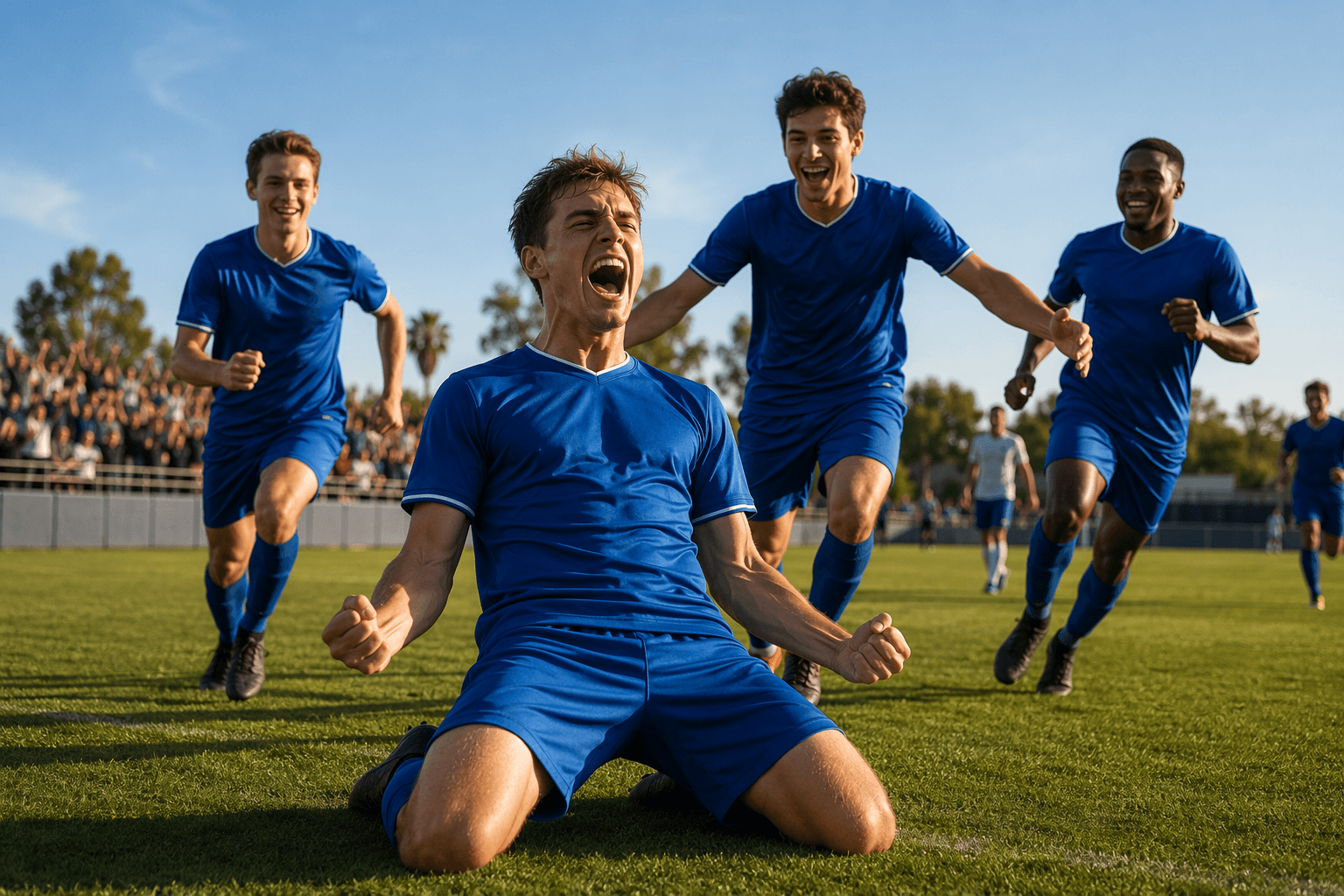 Soccer match victory - illustration, Jake Team LLC