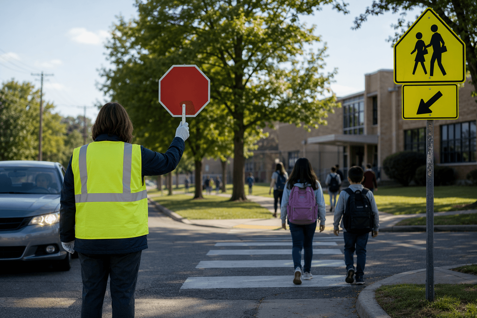 School zone safety - illustration, Jake Team LLC