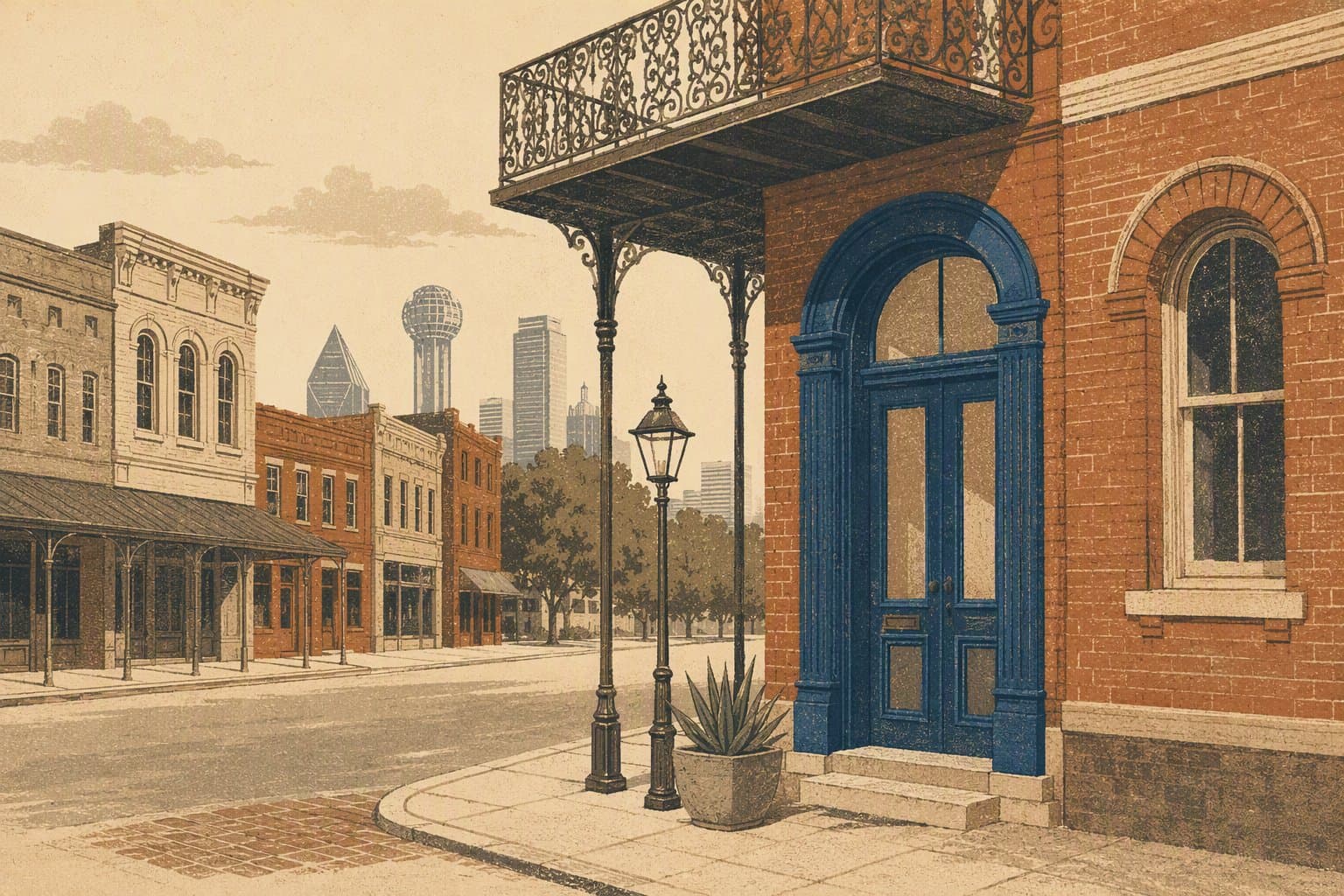 historic neighborhood preservation - illustration, Jake Team LLC