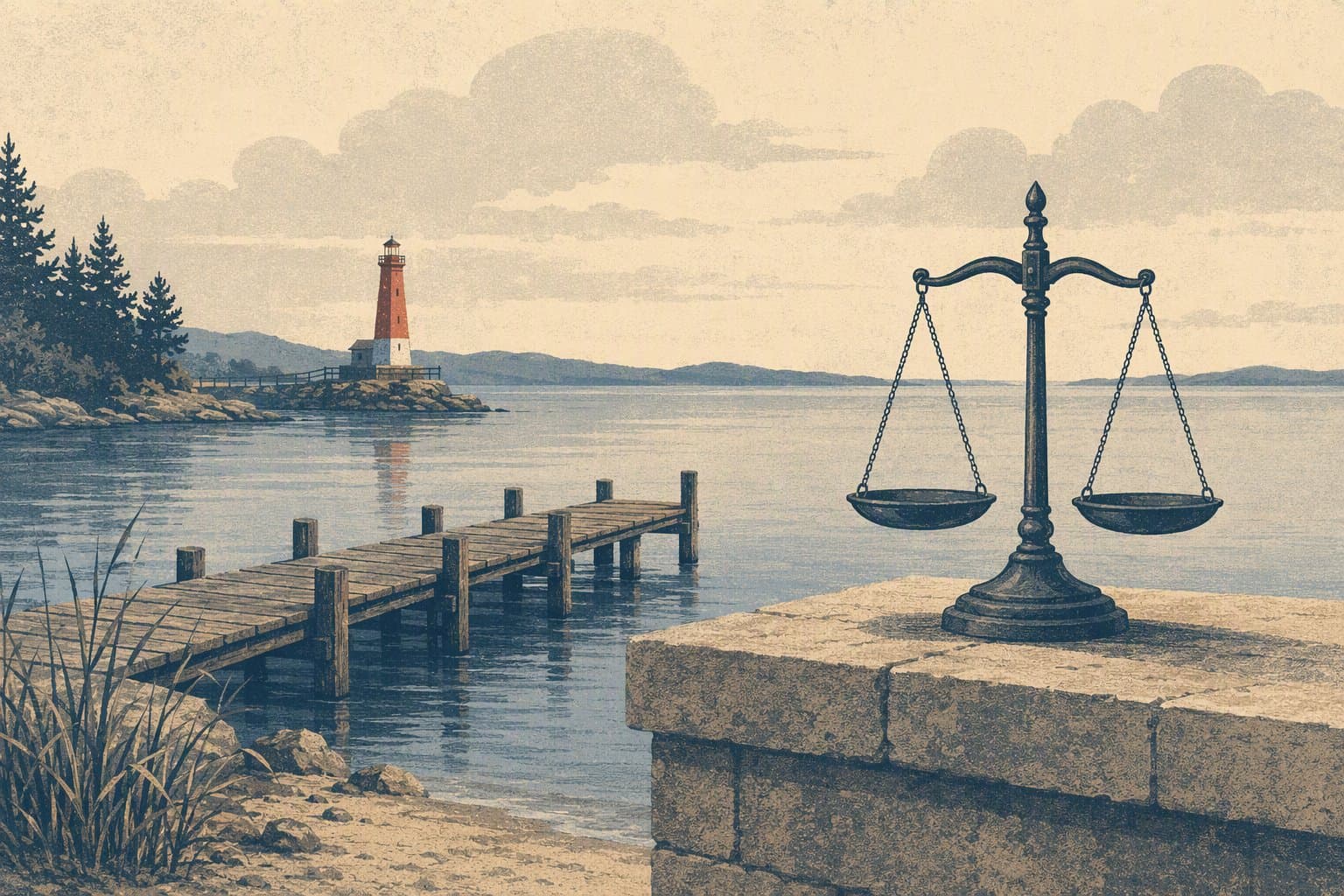 Lake justice - illustration, Jake Team LLC