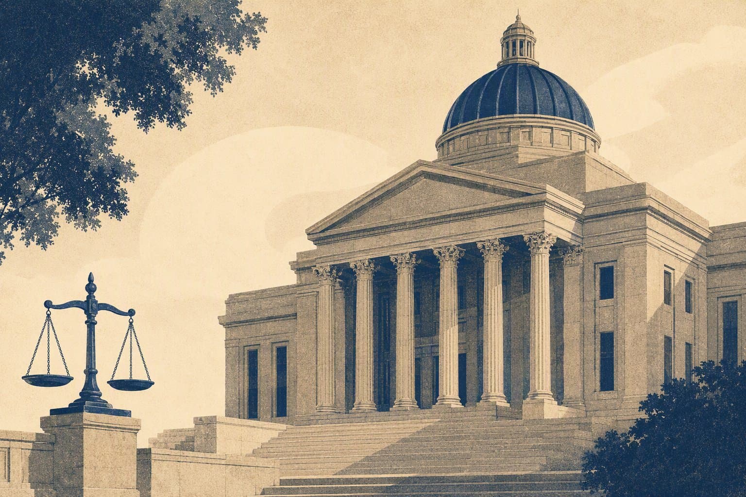 Dallas County Justice - illustration, Jake Team LLC