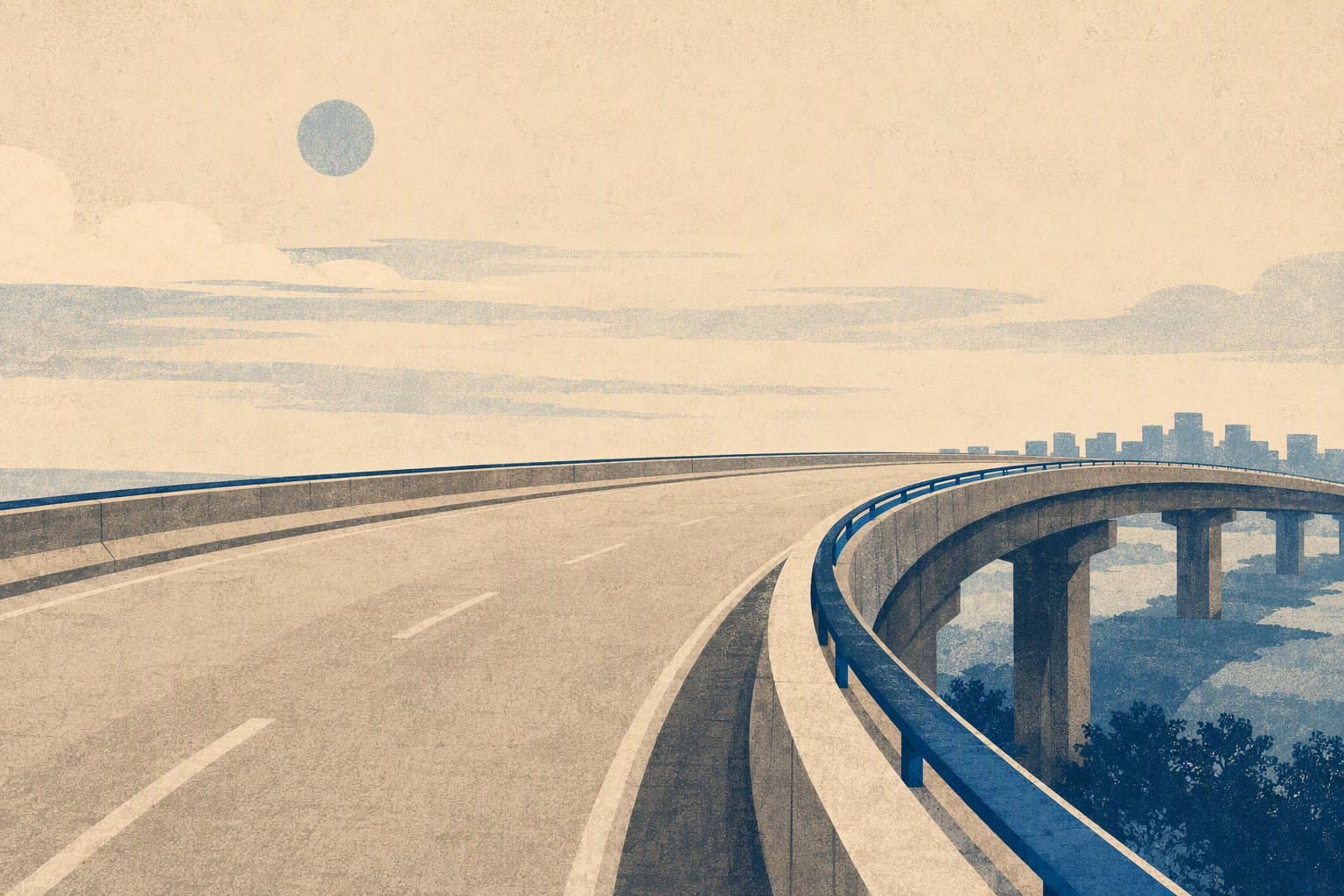 highway infrastructure - illustration, Jake Team LLC