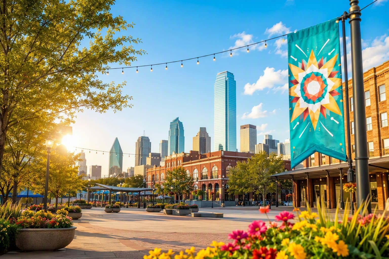 Dallas community park - illustration, Jake Team LLC