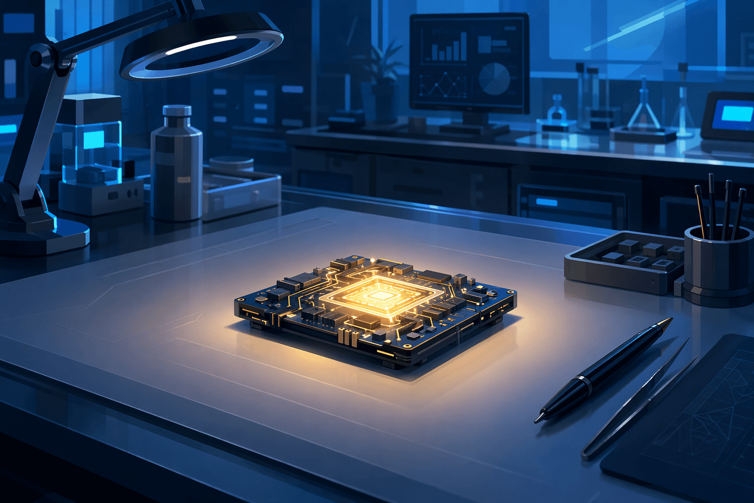 Semiconductor technology - illustration, Jake Team LLC