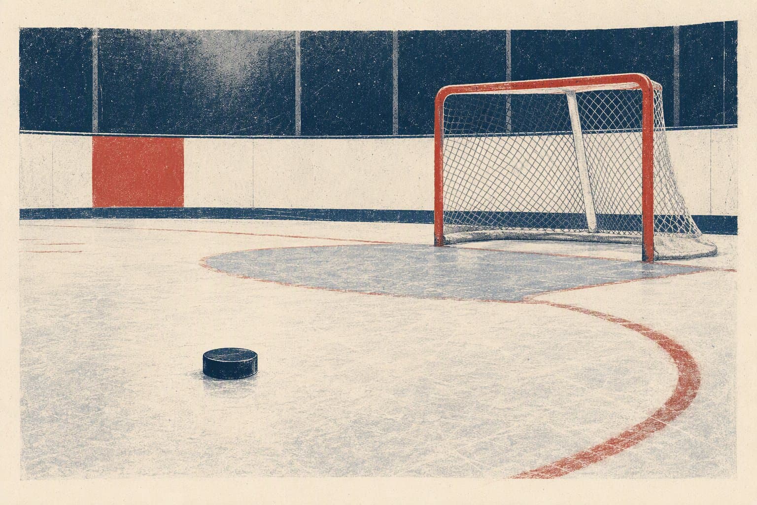 Hockey Shootout - illustration, Jake Team LLC