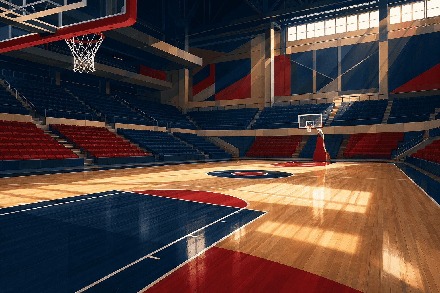 Basketball arena interior - illustration, Jake Team LLC