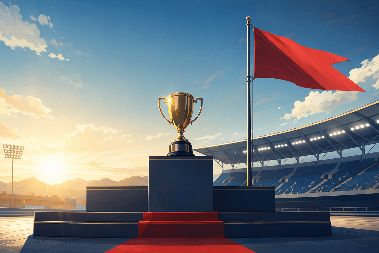 trophy and podium - illustration, Jake Team LLC