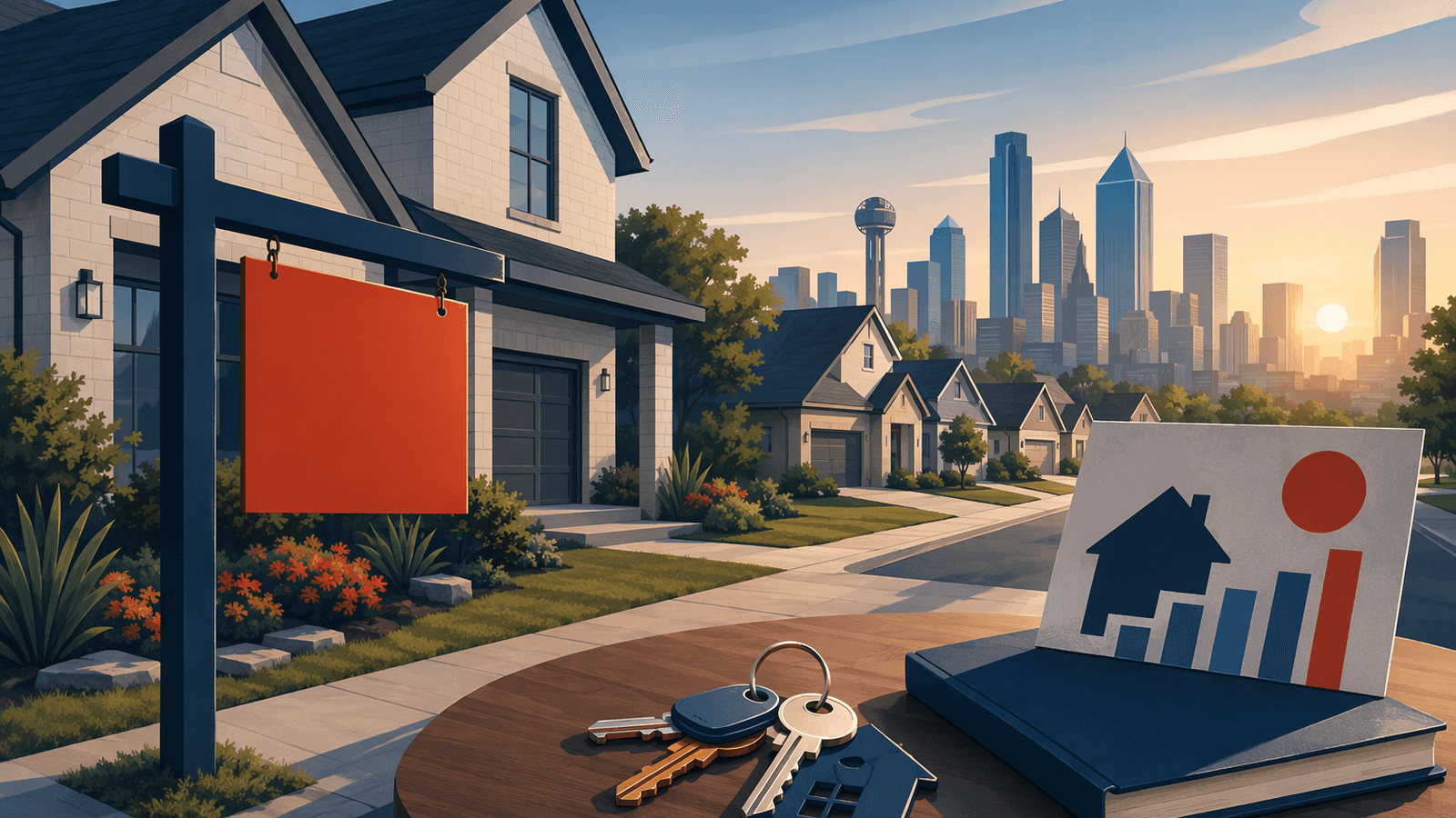 Dallas housing market. Illustration: Jake Team LLC