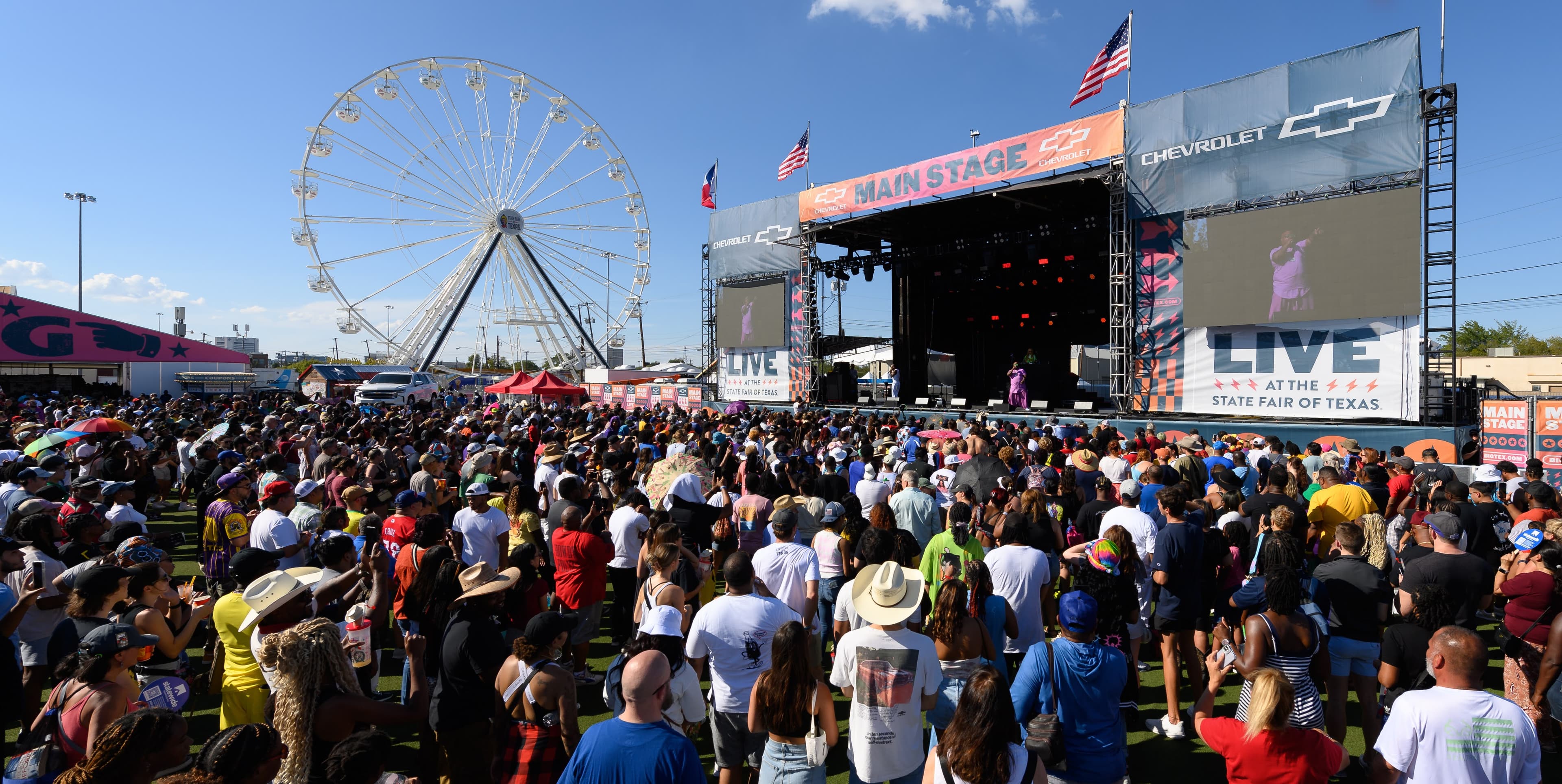 File photo: An audience faces the Chevrolet Main Stage at its former outdoor location in 2023.