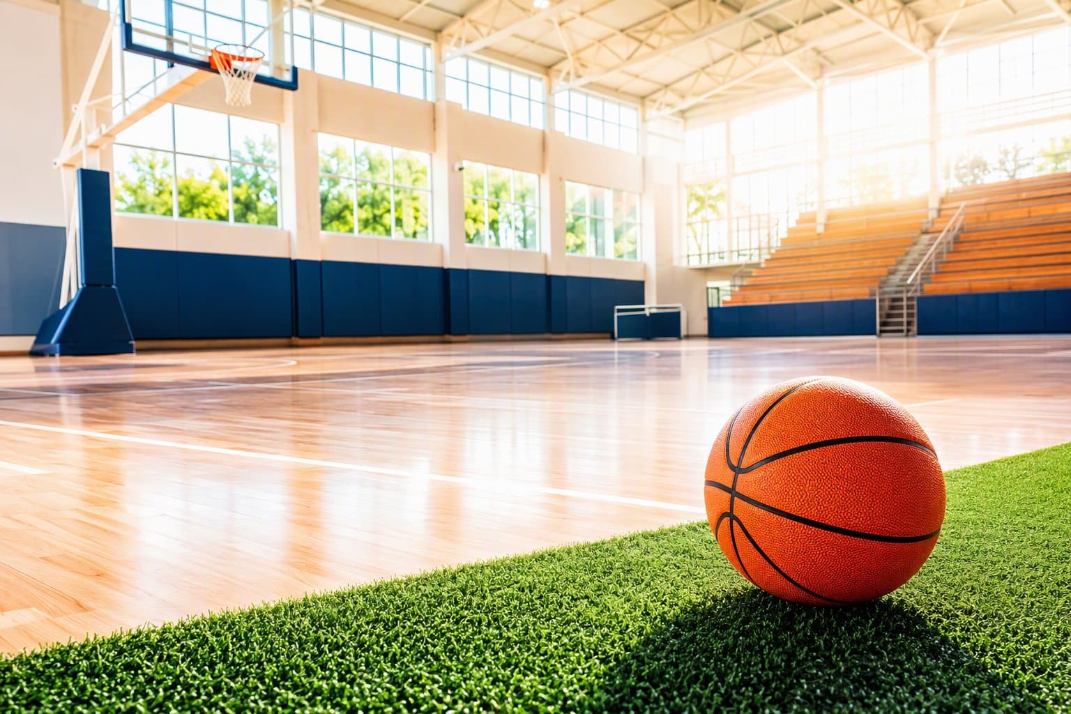 Empty basketball court - illustration, Jake Team LLC