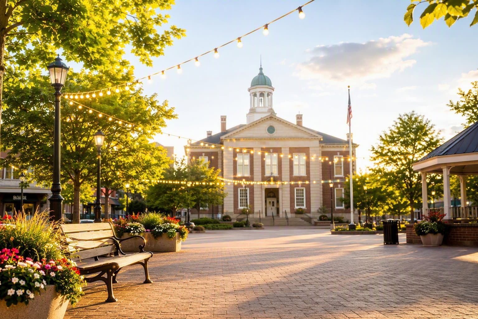 Civic gathering space - illustration, Jake Team LLC