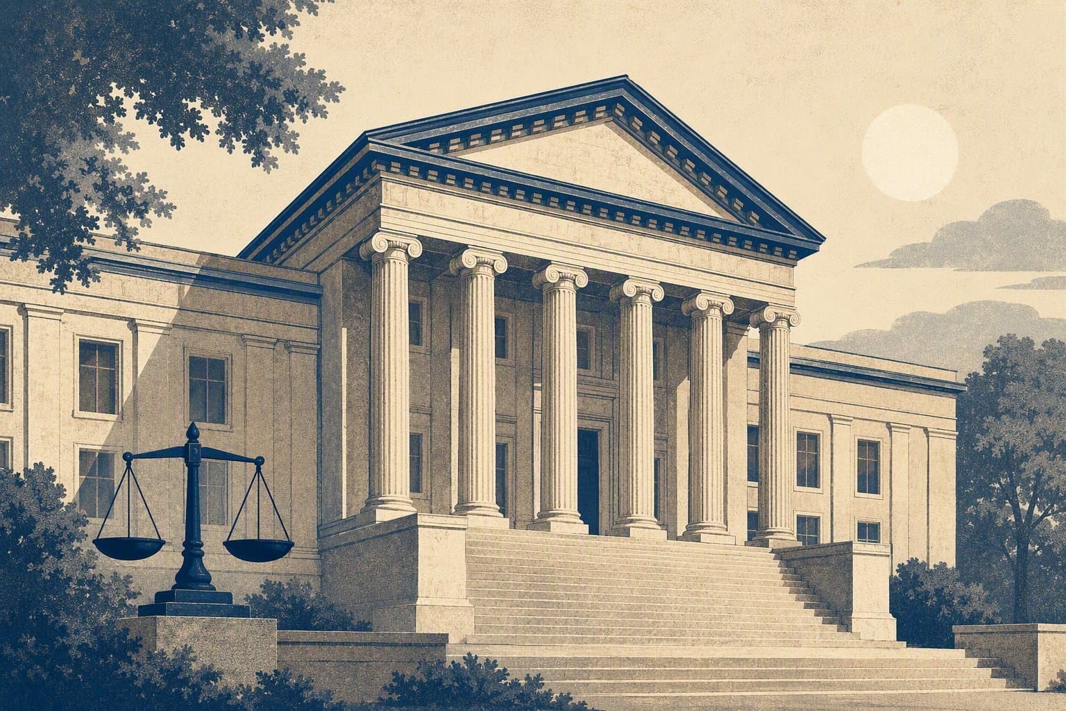 Johnson County Justice - illustration, Jake Team LLC