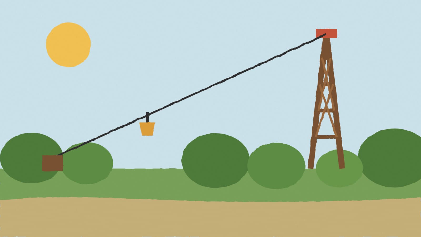 Zoo zip line tower - illustration, Jake Team LLC