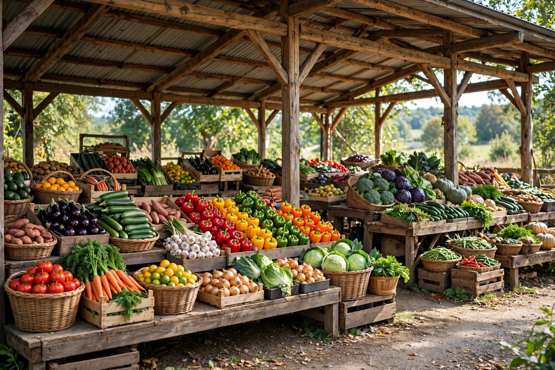 The Shed Saturday Farmers Market — Illustration by Jake Team LLC
